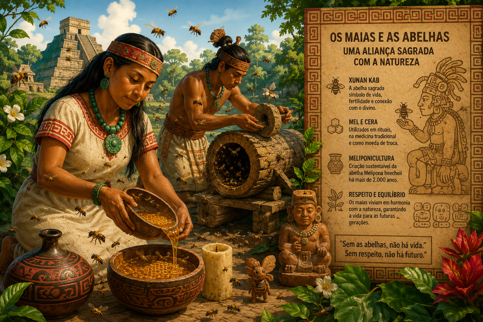 Os povos maias e as abelhas: uma aliança sagrada com a natureza