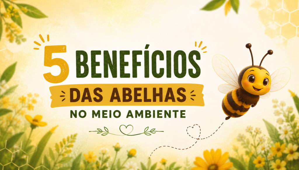 5 benefícios das abelhas para o meio ambiente
