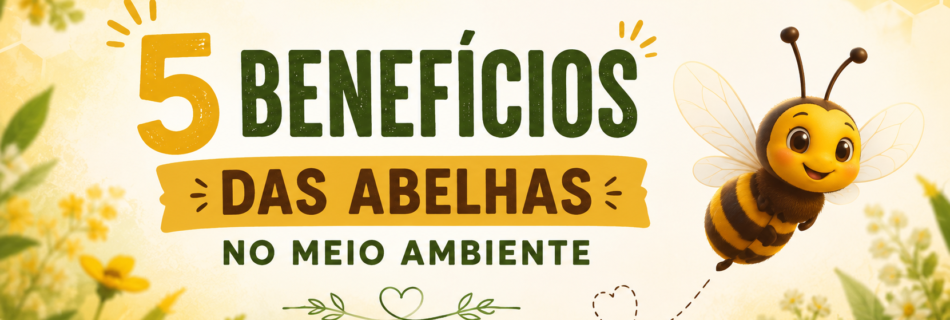 5 benefícios das abelhas para o meio ambiente