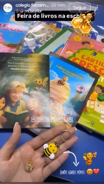 Ano passado tivemos o privilégio de participar do Projeto Literário do @colegio.forcamaximataquara – unidade Taquara. 
Foi um dia cheio de emoção, novos amigos e sementinhas de leitura plantadas com muito carinho 🌱💛
Este ano também estaremos lá: em breve muitas fotos e vídeos desse momento tão especial💙💙💙💙