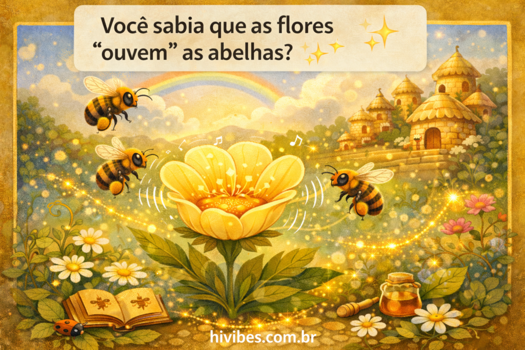 Você sabia que as flores “ouvem” as abelhas?