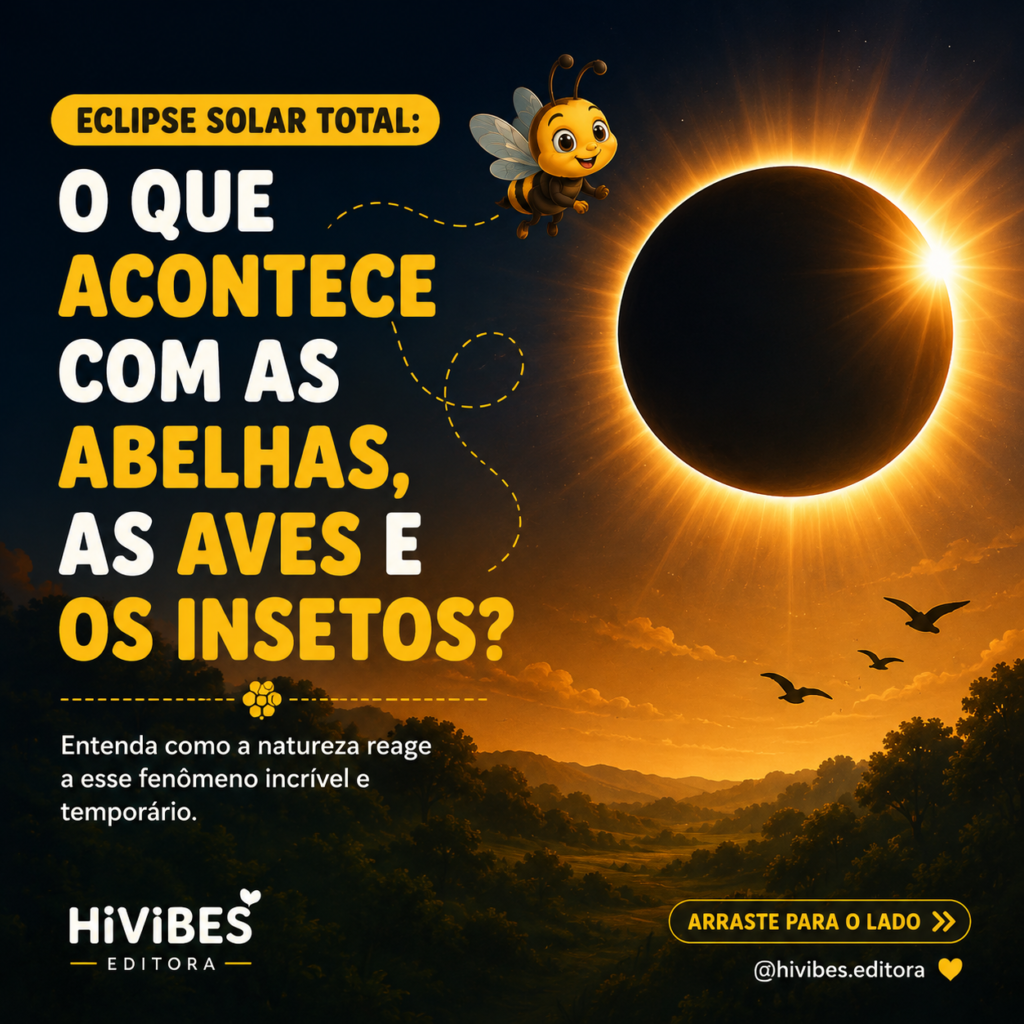 Eclipse solar total: como o fenômeno afeta abelhas, aves e outros animais?