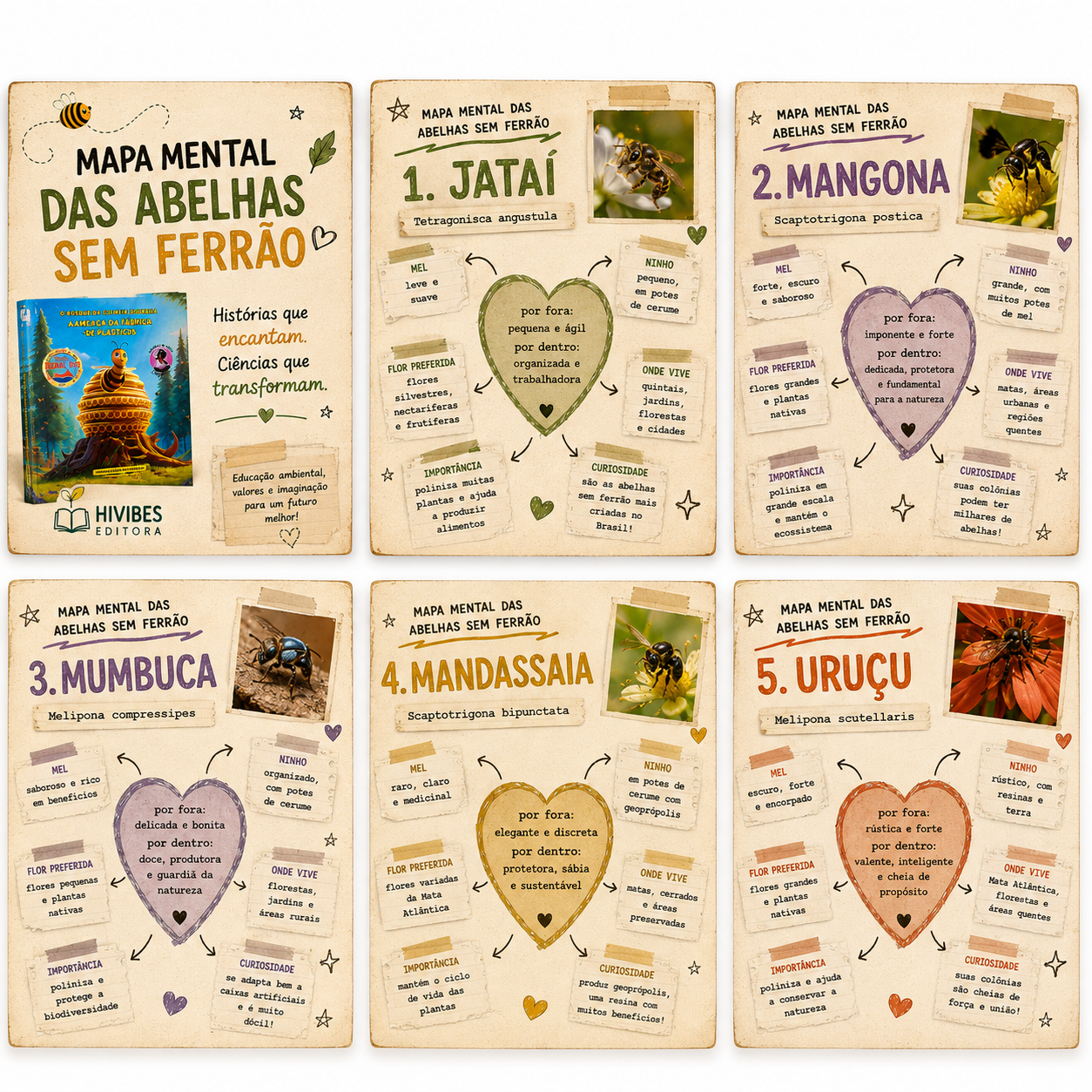 Mapa mental das abelhas